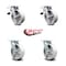 Service Caster 6 Inch Semi Steel Swivel Caster Set with Roller Bearing 2 Total Lock Brake SCC SCC-TTL30S620-SSR-2-S-2 - alternate 3